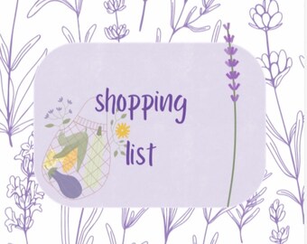Shopping List Notebook