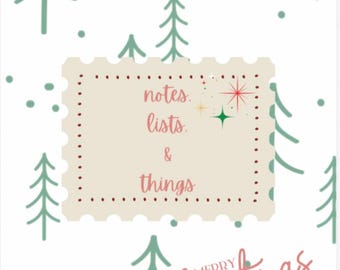 Minimal Christmas Planner, Holiday To-Do List Notebook