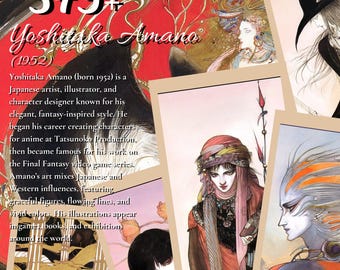 ケフカ ファイナルファンタジー VI レーザー彫刻タイル - 天野喜孝