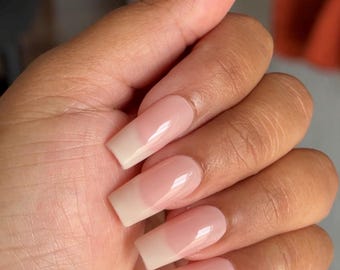 Soft French Handmade Reusable Custom Luxury Press on Nails