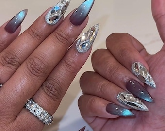 Atlantis Set Handmade Resuable Custom Luxury Press on Nails