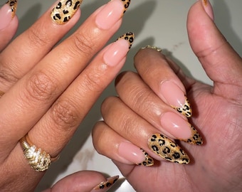 Sunset Safari Handmade Reusable Luxury Press on Nails
