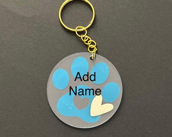 Cat paw keychain