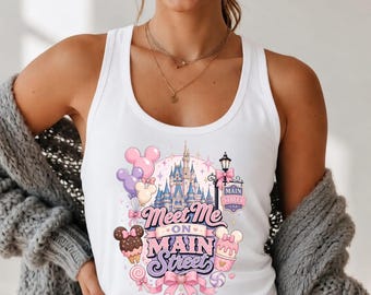 Magical Castle Vacation Tank Top, Fairytale Theme Park Trip, Fantasy Castle Graphic Tank, Matching Family Vacation Top, Cute Travel Gift
