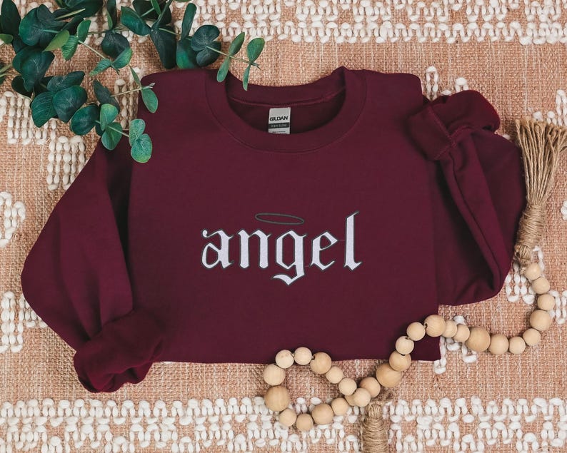 Embroidered Angel Sweatshirt for Women, Angel Crewneck, Angel on Earth Sweater, Wings Sweatshirt, Angel Wings Sweater, Women's Fashion
Embroidered
Sweatshirt
Trend
Embroidered Crewneck
Gift For Her
Cute Sweatshirt
Trendy Sweatshirt
Embroidery Design
Best Gift
Angel On Earth
Angel Sweatshirt
Sweatshirt For Women
witchy gifts