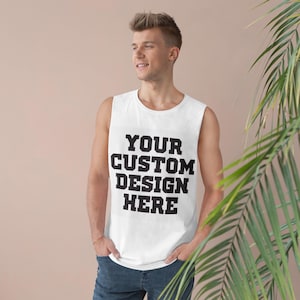 Customizable Unisex Barnard Tank - Perfect for Summer, Workout, Festivals, Gift Ideas, Graphic Tee Lovers
