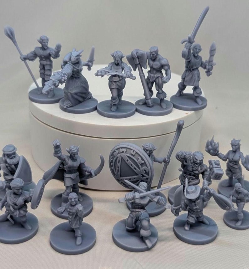 RPG Character Pack #1 - 15 Models (unpainted) for Dnd, Role Playing ...