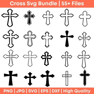 Cross Svg, Cross Svg Bundle, Cross Png, Grunge Cross Svg, Jesus Cross Svg, Cross Cricut, Distressed Cross Svg, Digital Download
