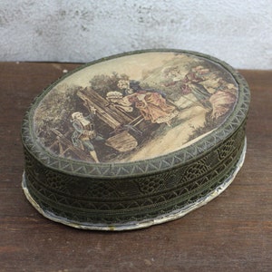 Vintage chocoladedoos Zeldzame antieke doos - Antieke kartonnen doos in Victoriaanse stijl - Jaren 1930