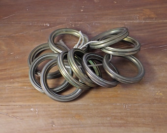 Anillas de cortina de latón vintage - Juego de 10 - Madrid Palace