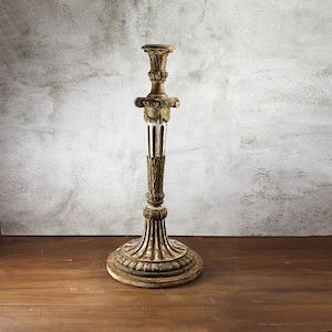 Vintage French wood column - Antique Lamp Base