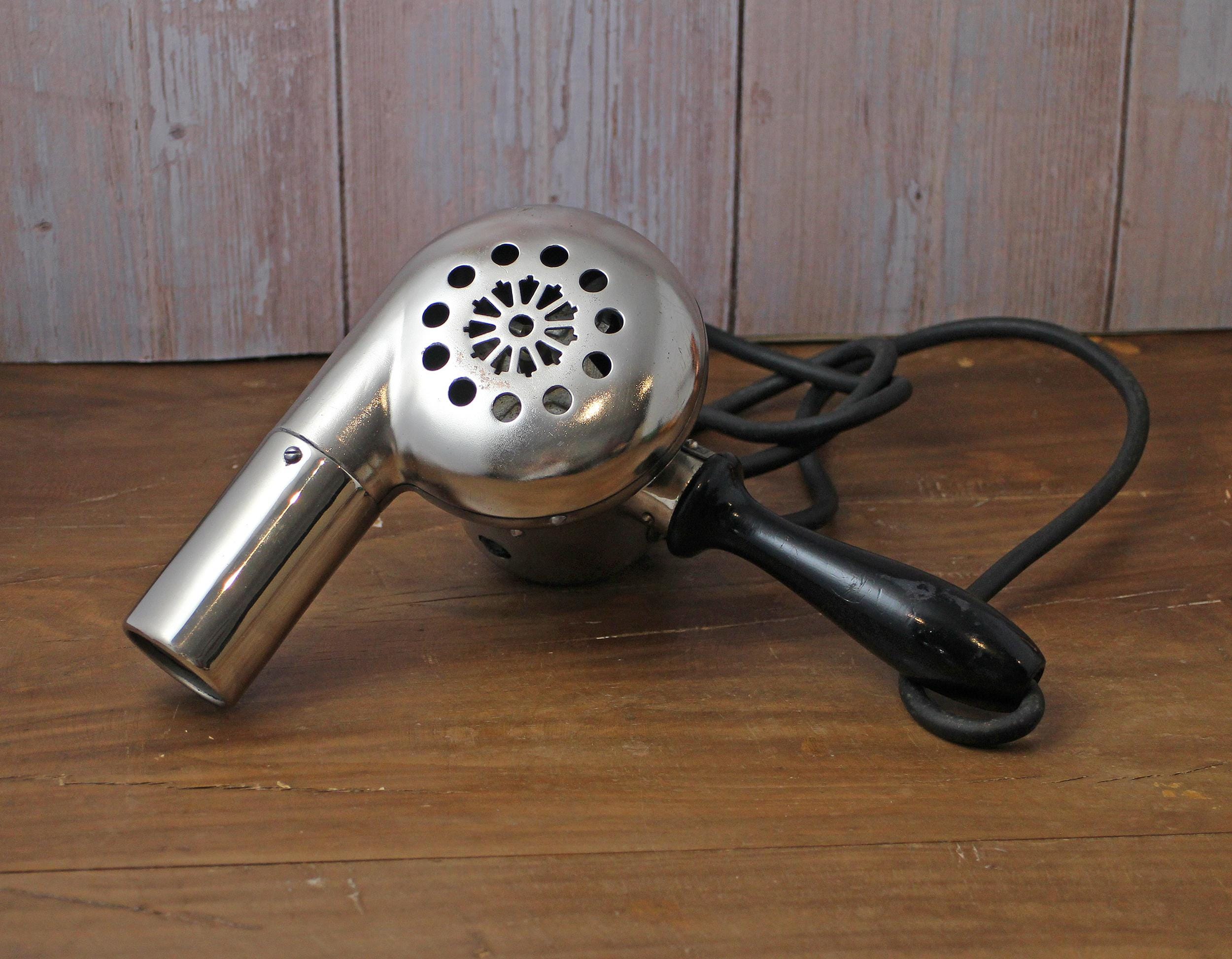 Sèche-cheveux Calor Vintage Inox Avec Poignée Bakélite - Bon état Général