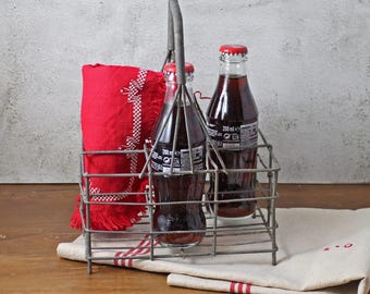 Portabotellas francés vintage - Pequeño portabotellas de metal