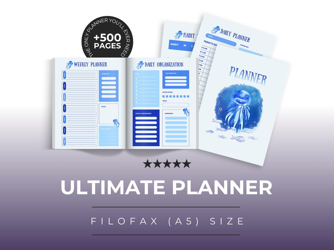 A5 Weekly Insert Printable, A5 Weekly Planner Inserts Printable ...