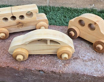 Wooden Toy Cars