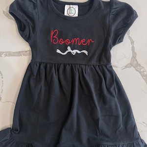 Oklahoma Sooners, boomer sooner toddler/little girl dress