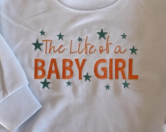 The life of a showgirl baby girl bubble romper