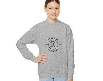 Shop Logo Youth Sweatshirt, Cotton Blend, Loose Fit