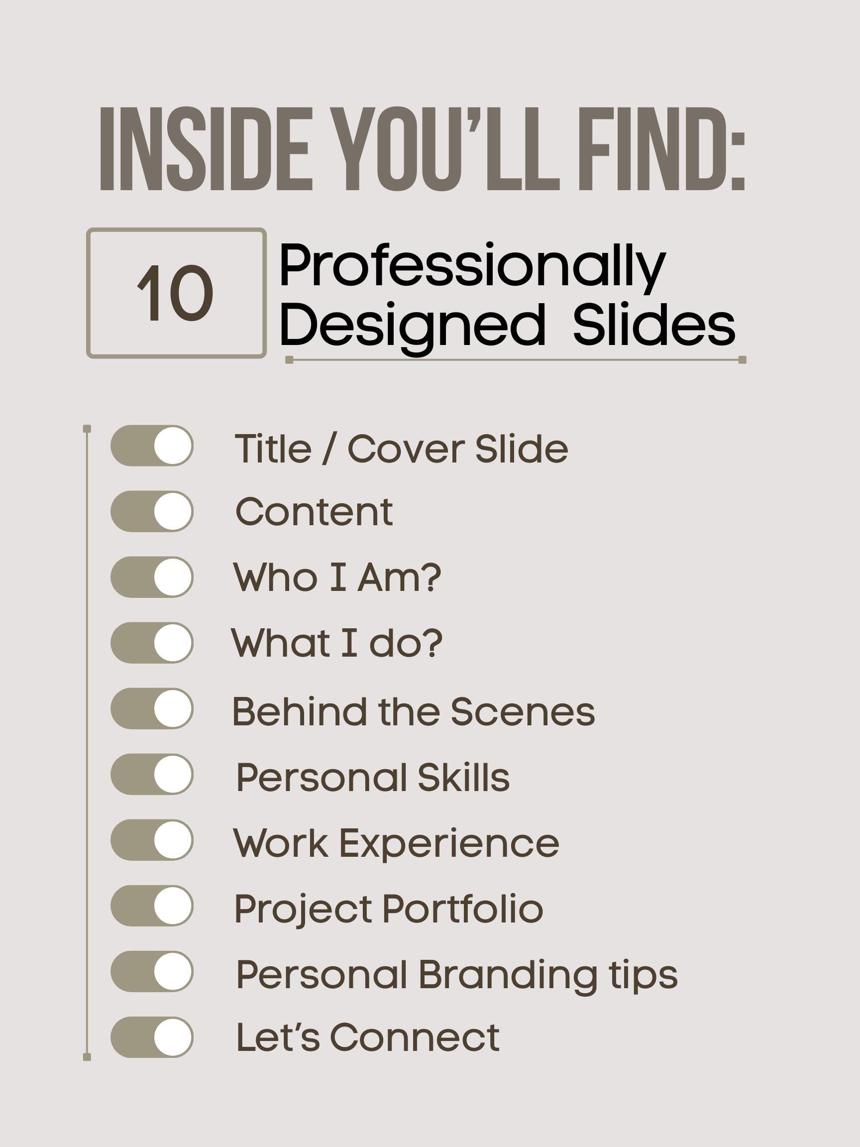 Modern Portfolio Canva Template: Editable Presentation Slides (digital ...
