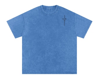 Snow Wash T-Shirt | 250 GSM Vintage Washed Cotton Tee