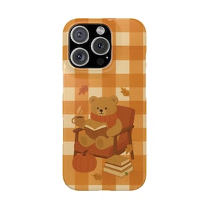 Cozy Bear Snap Case - Cute Phone Protector for Autumn Vibes, Gifts for Bear Lovers, Fall Accessories, Seasonal Decor, Cute Animal Cases
