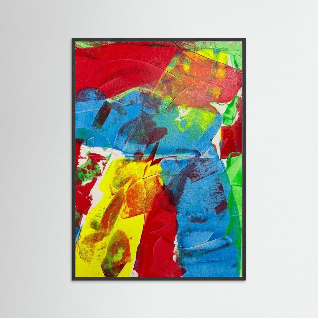 Color Block Modern Abstract Print - Etsy