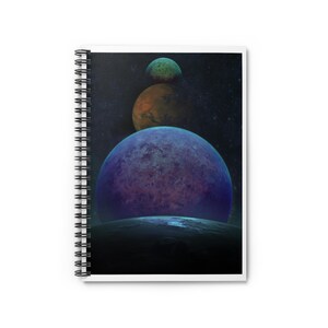 Cosmic Spiral Notebook - Ruled Line, Galaxy Journal, Space Themed Notepad, Unique Writing Gift, Astronaut Stationery, Sci-Fi Planner, [...]
