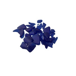 Beach Glass, Tumbled Glass, Frosted, Blue Tumbled Sea Glass, Beach Glass for Crafts, Jewelry Making, Ocean Decor, Bulk Sea Glass