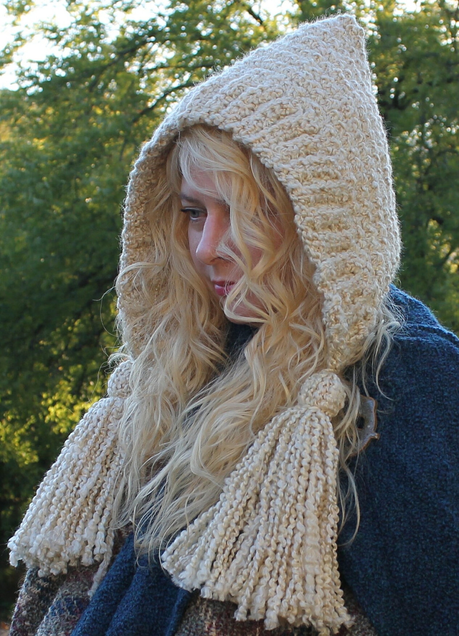 Crochet Hat Patterntassel Hathomespun Series Etsy