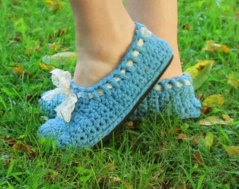 Crochet Street Shoes Pattern--------DENIM & LACE FLATS-------Espadrilles,Maryjanes,sandals,slippers,child to adult So easy