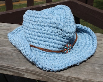 Crochet Hat Pattern-------New for Fall 2013------COWBOY HAT STYLE 1-------very easy------adult size