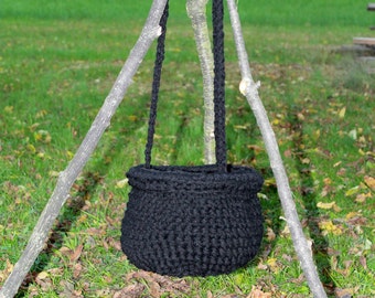 Crochet Pattern Cauldron---------- HANGING WITCHES CAULDRON----------- Giant life size----fill it with tons of candy