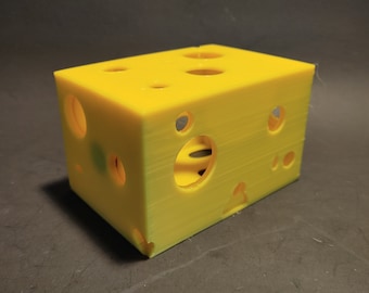 Magic The Gathering MTG Cheese Block Deck box EDH Rats or Cheese your way into a win holds double sleeved EDH deck.