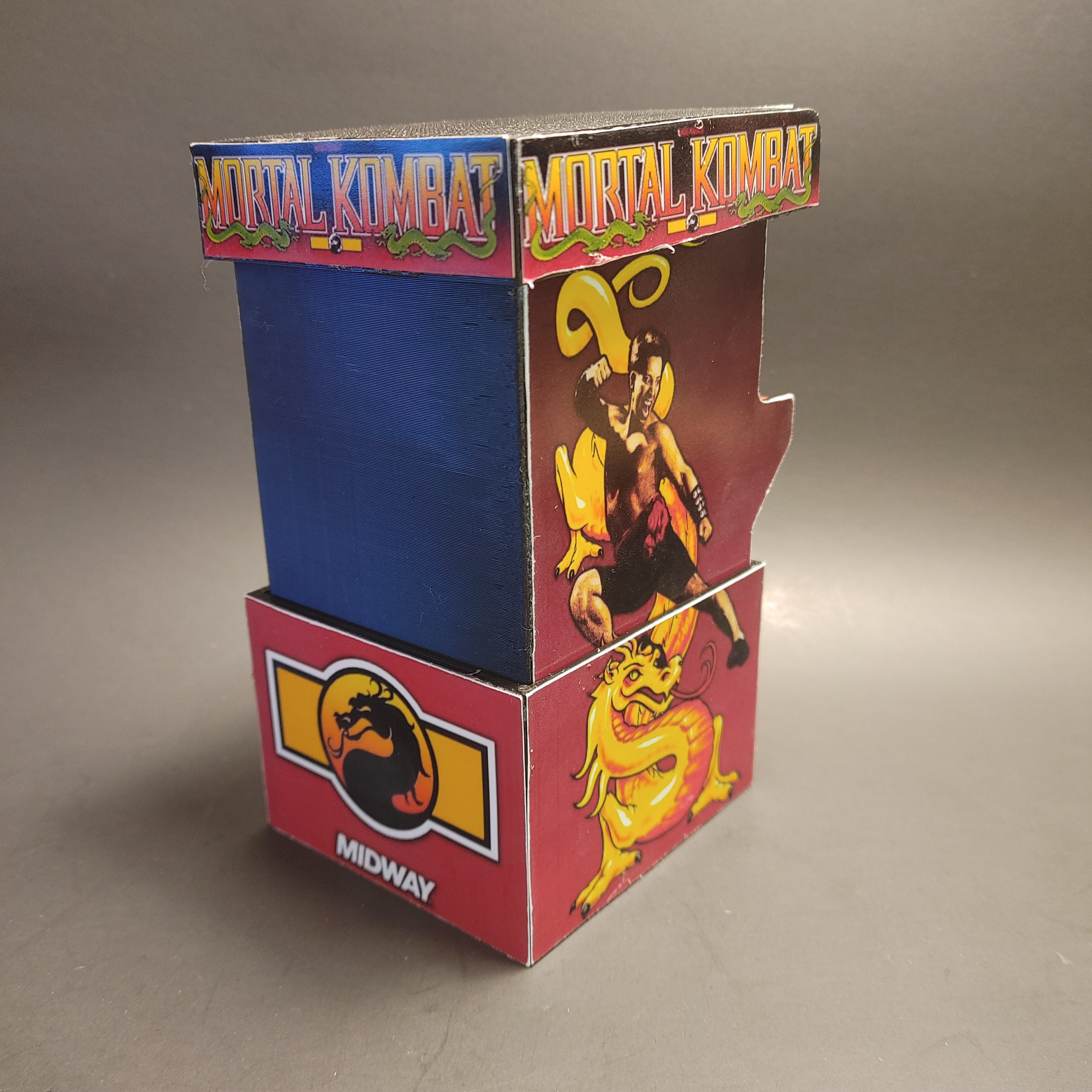 Mortal Kombat Minatare Arcade Cabinet MTG Deck Box. Holds