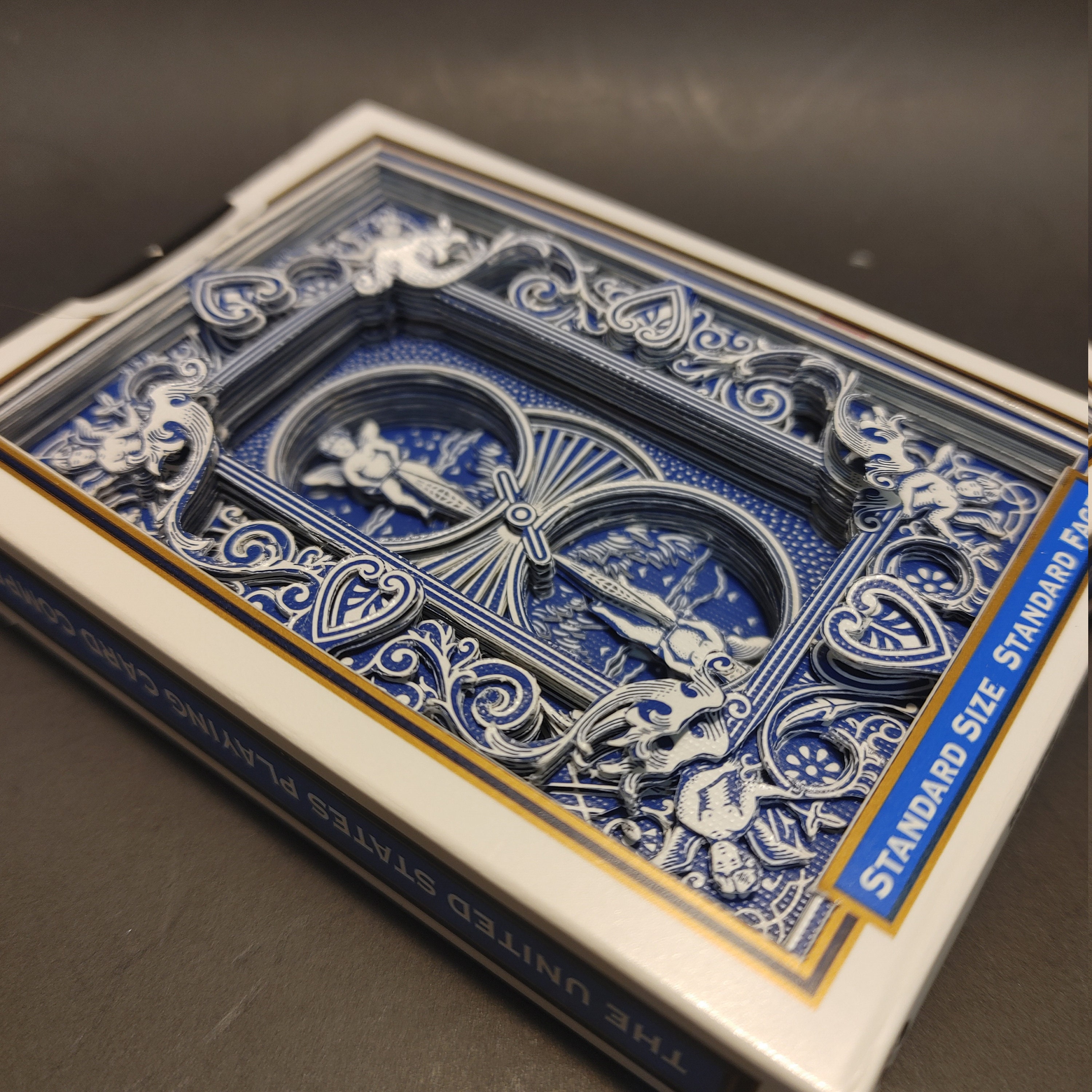 Blue Bicycle Standard Playing Cards With Blue Back 3D Art Hand Cut