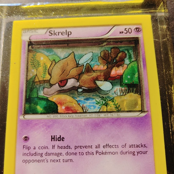 Skrelp Pokemon Card Game 3D Art Paper Tole From Cutting and Stacking Cards  in Resin Cardboardcreationism - Etsy