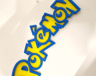3D Printed Pokémon Sign 9 inches long
