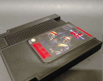 Super Nintendo Stash Case Killer Instinct with hidden magnetic drawer that opens with a slider fits memory cards