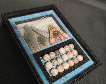 Ancestral Recall 3D Art Life counter Abacus using Magic the Gathering Cards @cardboardcreationism