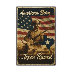 ウォールアート - アメリカ生まれ、テキサス育ちシリーズ