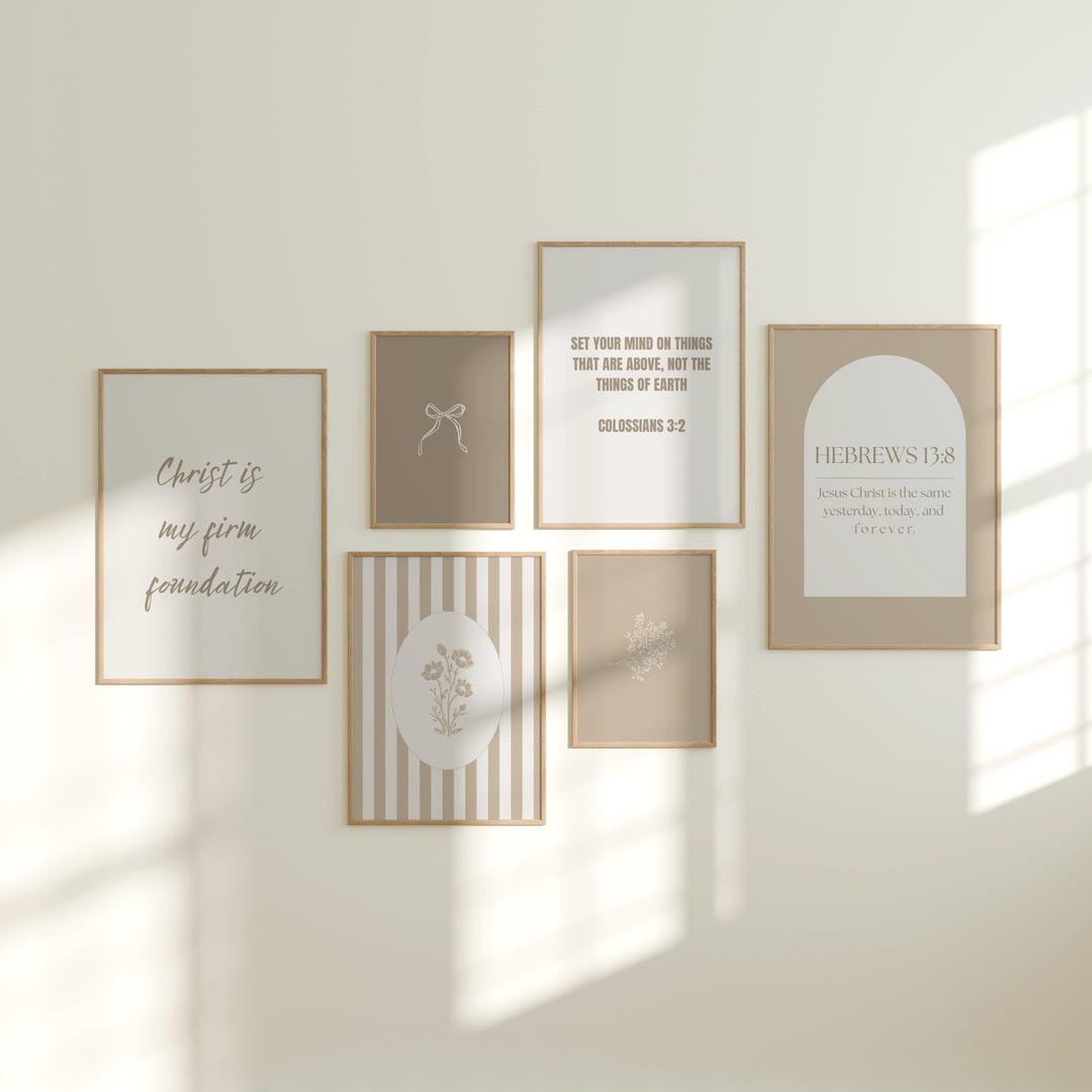 Christian Wall Art Printable, Bible Verse Prints, Digital Download - Etsy