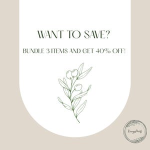 Want to save? Bundle 3 items and get 40% off!