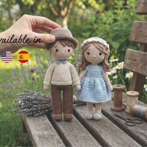 Sweetheart Couple Amigurumi Crochet Pattern Bundle - 2-in-1 Customizable Doll PDF Download for Beginners & Experts Instant Download