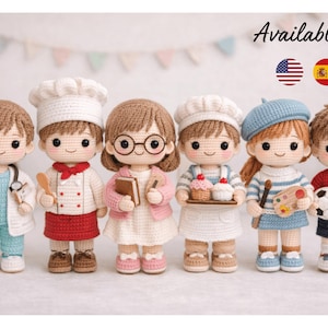 Amigurumi Occupation Dolls Pattern Bundle - Digital Crochet Pattern