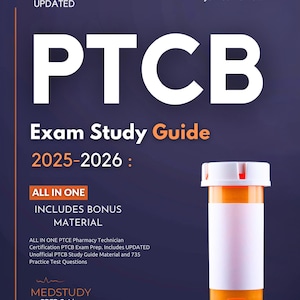 PTCB Exam Prep Bundle 2025: Study Guide Ebook + 700+ Practice Questions (Digital Download)