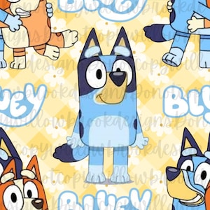 Blue Heeler character seamless files, bluey seamless files. seamless pattern
