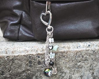 Handmade Y2K Inspired Keychains/Cellphone Charms (8ball, Heart Locket, Celestial Bodies, Sun, Moon)