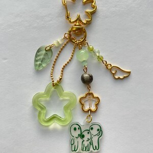 Handmade Studio Ghibli Inspired Keychains (Spirited Away, Soot Sprites, Kiki’s Delivery Service, Kiki, Princess Mononoke Kodama) Kodama