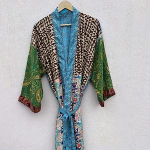 Kasturi Silk Robe – Luxury  Silk Kimono Bathrobe for Women, Elegant Bridal & Loungewear Gift