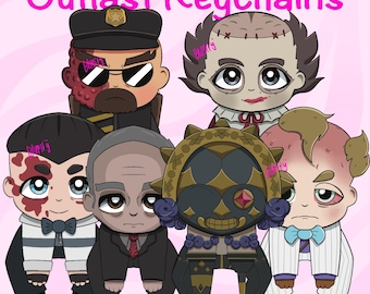 TWINS ADDED- Outlast Keychain- 3" double-sided chibi acrylic hanging keychains- Prime Assets The Outlast Trials